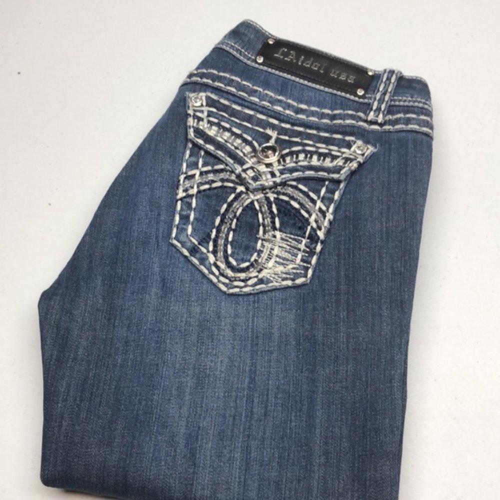 VINTAGE L.A. IDOL PREMIUM BOOT JEANS 31x30 💎